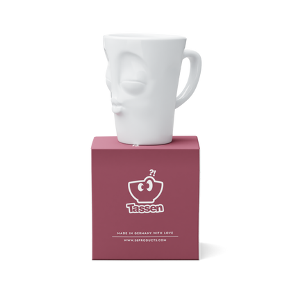 Mug with Handle "Kissing" White