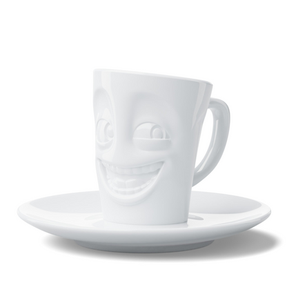 Espresso-Mug with Saucer "Joking"