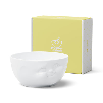 Munching White Bowl