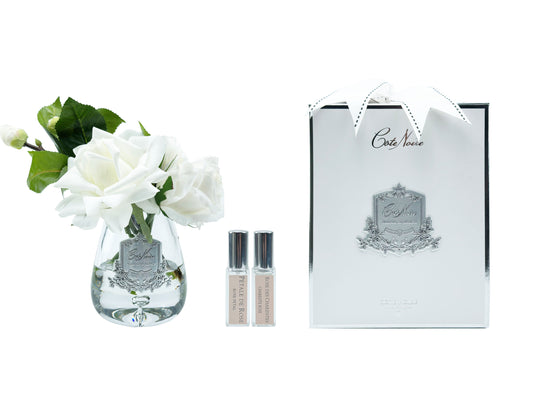 Cote Noire Tea Rose Bouquet - Silver Badging