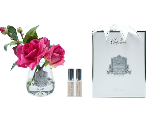 Cote Noire Tea Rose Bouquet - Silver Badging