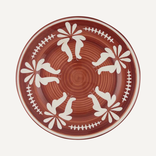 Dinner Plate - Flor - Rust Red S/4