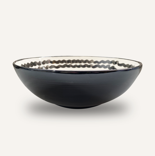 Salad Bowl -Ondas - Jet Black