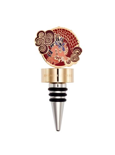 Vivid Dragon Enamel Wine Stopper