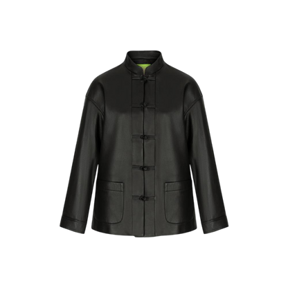 Tang Leather Five-button Jacket
