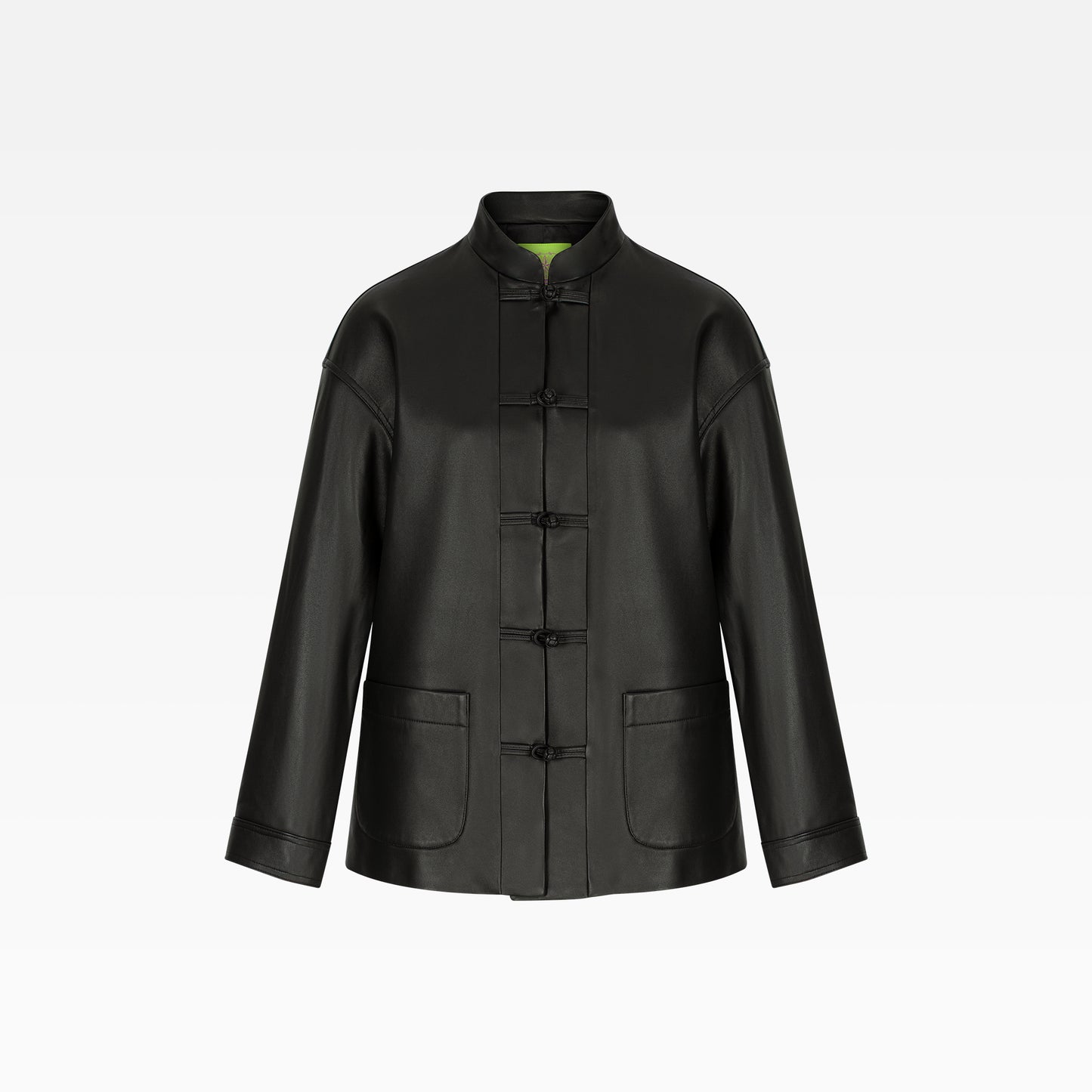 Tang Leather Five-button Jacket