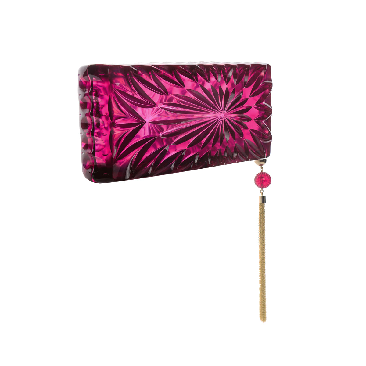 Long Rectangle Clutch Deep Purple