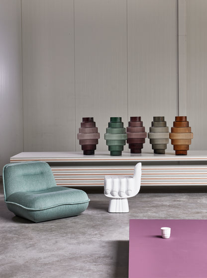 Steps Green Vase Small