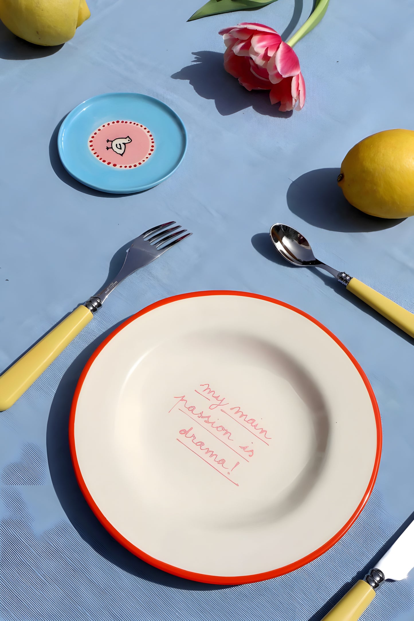 My Main Passion is Drama - Dessert Plate