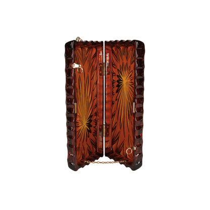 Long Rectangle Clutch Amber