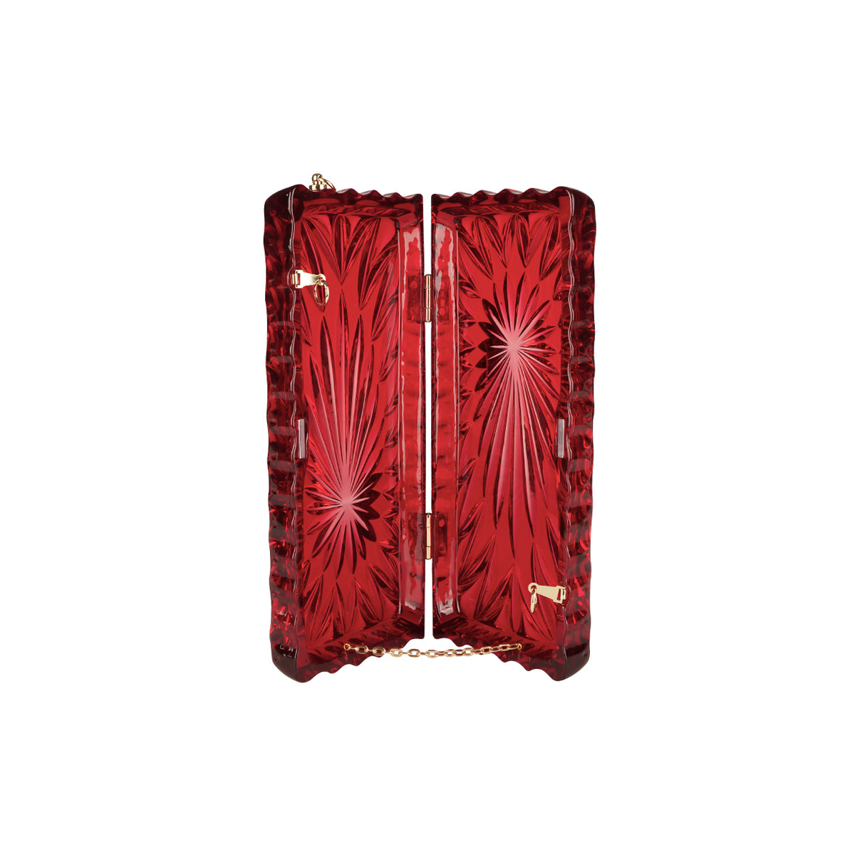 Long Rectangle Clutch Burgundy