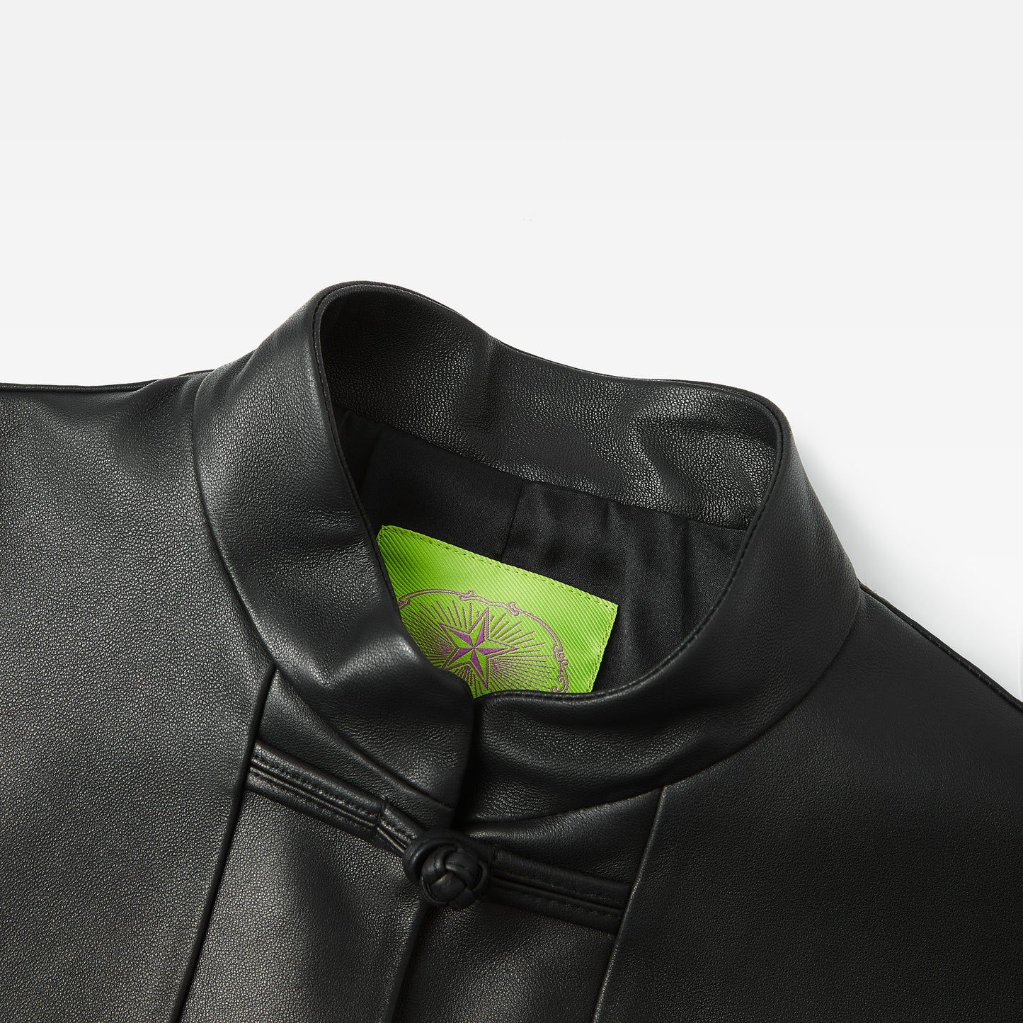 Tang Leather Five-button Jacket