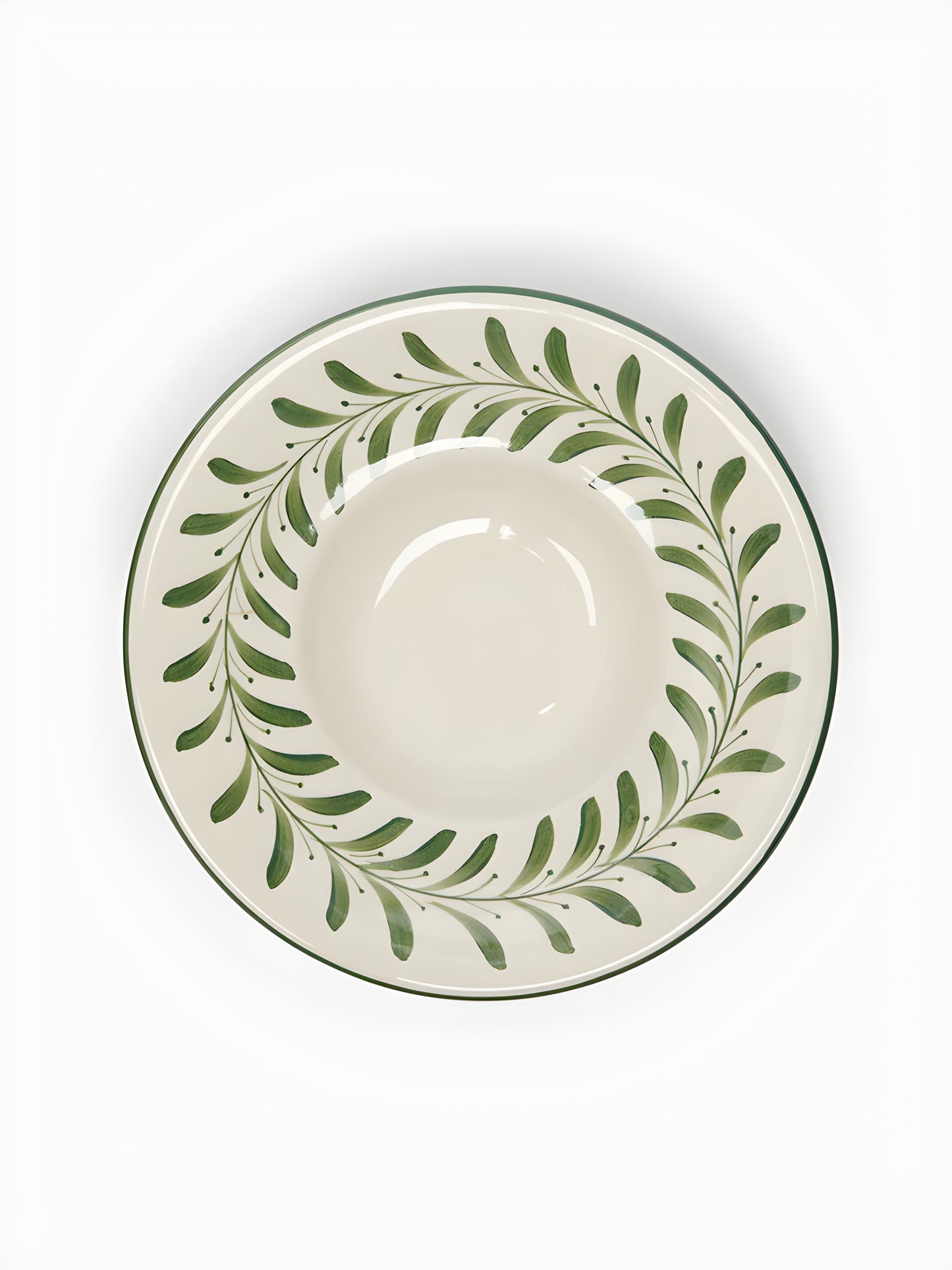 Pasta Plate, Set of 2 Helecho, Fern Green