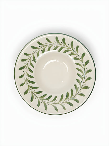 Pasta Plate, Set of 2 Helecho, Fern Green
